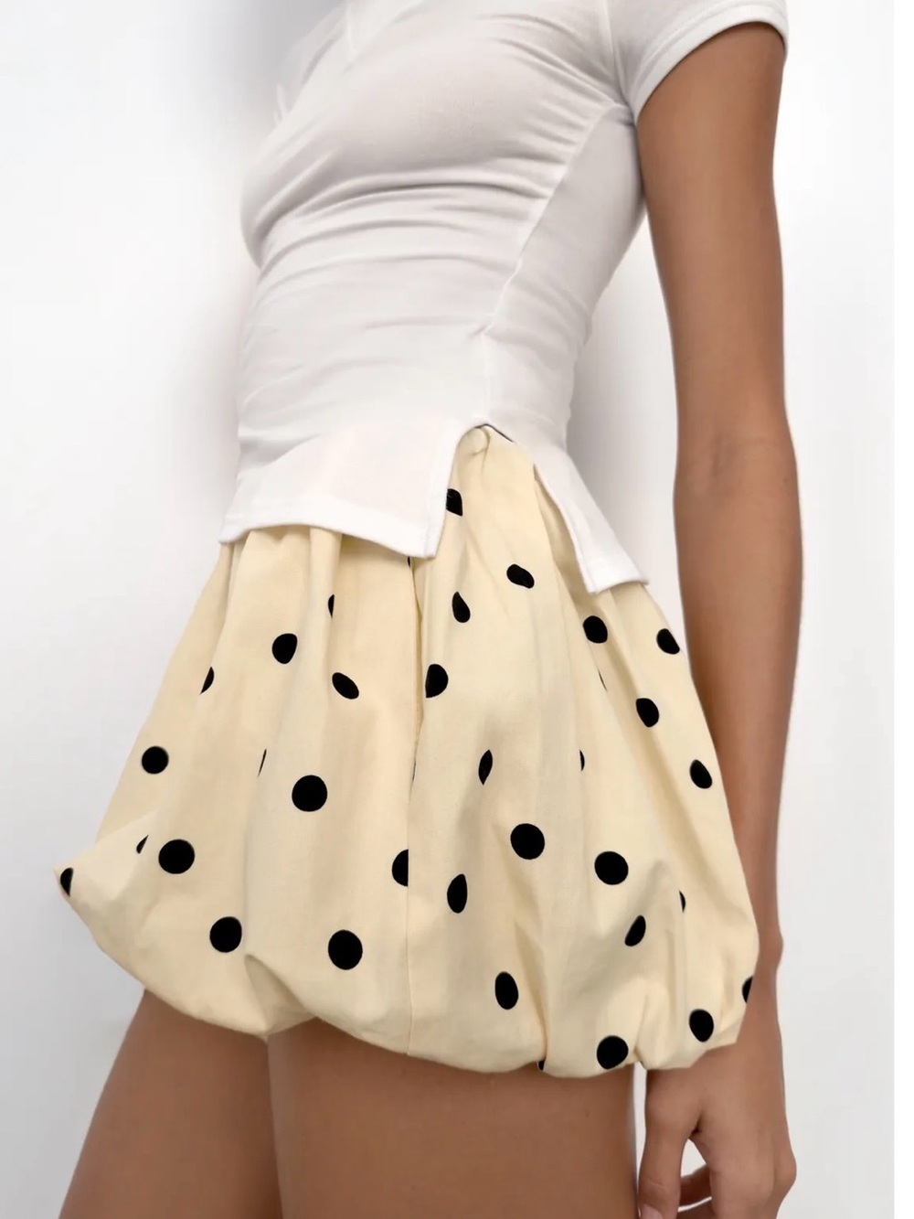 NWT Zara Polka Dot Balloon Shorts